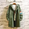 BATMO 2019 Herfst Nieuwe Collectie Hoge Kwaliteit Mannen Modejas, Casual Hooded Work Jacket Trench Coat Men,