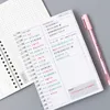 каваи Программа Notebook 365 Ежедневно Еженедельно Ежемесячно Ежегодный календарь Planner организатор Расписание журнальные книги школа A5 подарков