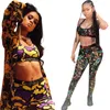 Women Tracksuit Girls Sets Vest+Long Pants 2 PCS Ladies Casual Yoga Outfits Adult Print Sportswear Exercise & Fitness Wear