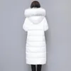 Женские Parkas 2021 корейская версия длинные пальто женские женские куртки белый парусник