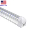 Tube LED T8 de 2,4 m pour magasin, 150 W, 15 000 lm, 6 000 K, blanc froid, forme en V, couvercle transparent, haut rendement, éclairage de magasin connectable pour garage, 2,4 m