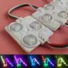 12V WS2811 5050 RGB LED Pixel Module Light Strip Tape Square 3LEDS Adresserbar Dröm i full färg Chasing Injection Lens IP65 Vattentät främre fönsterbrev