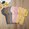 Winter Baby Clothes Striped Infant Boys Rompers Knitted Newborn Girl Jumpsuits Long Sleeve Toddler Outfits Boutique Children Clothing DW4723