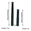 Metal One Hitter Bat Smoke Pipe 78mm / 58mm Nasal Tube Straw Sniffer Snuff Snorter Mini Straight Type Accessori per fumatori