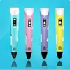 Impressora 3D Drawing Pen DIY 3D Pen ABS / PLA artes Pen Impressão 3D LCD presente educacional para crianças Design Pintando Desenho 4 cores