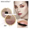 Estilo occidental Miss Rose 5 colores Shimmer paleta de sombra de ojos Mate Brillo Ojos Belleza Maquillaje Cosmético Impermeable Caliente