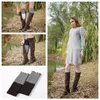 Leg warmer Double fight color double color boots set knit warm foot cover leggings set matching 8 word twist socks Party SuppliesT2I5496