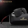 KingSeven Märke Designer Mäns Aluminium Magnesium Solglasögon Polariserad Spegel Lins Male Eyewear Solglasögon för Män Gafas Y19052004