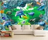 3d fotografia tapeta niestandardowa 3d malowidła ścienne tapety 3d delfin sen podmorski światowy pokój dziecięcy pokój dekoracyjny malarstwo