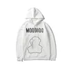 Mens Hoodie 스웨터 여성과 남성 스웨터 세련된 패션 조류 긴 소매 면화 혼합 곰 인쇄 풀오버 캐주얼 스트리트웨어