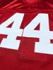 Retro Forrest Gump #44 Tom Hanks Movie Men's Football Jersey Ed Red S-3xl Alta qualidade Frete grátis