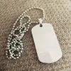 100setslot Stainless Steel Army Dog Tags with 24quot Bead Chains Together by DHL Whole3895273