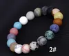 Amantes oito planetas Pedra Natural Bracelet Universo Chakra da ioga Galaxy solares Pulseiras sistema para homens ou mulheres Jóias Dropship GD41