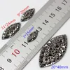 7 * 15/9 * 20/11 * 24/20 * 40mm pistol svart hästögonharts rhinestones kristall flatback pärlor scrapbooking hantverk smycken tillbehör zz312