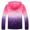 Colors Lightweight Outdoor Climbing Jacket Gradient Camping UV Unisex Windproof Travel Windbreaker Sun-protective Coat