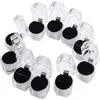 Clear Plastic Ring Earrings Display Boxes Pendant Beads Storage Organizer Boxes Package Case Gift Jewelry Box