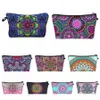 Böhmen Mandala Floral 3D Print Cosmetic Bags Women Travel Makeup Case Women Handväska blixtlås Kosmetisk väska Flower Printed Bag 18styles