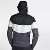 Men's Jacket Sport Windbreaker Long Sleeve Mens Designer Jackets Zipper Pocket Men Casual Hoodie Coat Plaid Jackets Size S-2XL