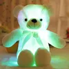 4 ألوان 30 سم 50 سم 80 سم LED ملونة توهج دب العملاق العملاقة Teddy Teddy Toy Valentine039S هدية العطلة الدب ARCHMA8390764