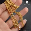 Kasanier 50 PCs 1,2 mm Goldkette 16-30 Zoll für Frauen Mode Schmuck können maßgeschneiderte Gelbgold-Halsketten Fabrik