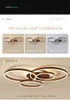 Modern Circle Rings Plafoniere a LED Lampadari a soffitto in alluminio per camera da letto Cucina Sala da pranzo Soggiorno lustro plafonnier