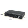 Freeshipping Ethernet Fiber Media Converter 4x100 Mbps Fiber Port met 2x100Mbps Ethernet poortschakelaar omzetter Single-mode single-fiber 20km