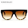 Großhandels-Neue heiße Verkaufs-Sonnenbrille-Frauen-flache Oberseite-Übergröße ShielGlasses-Marken-Entwurfs-Weinlese-Sonnenbrille UV400 weibliche Niet-Schattierungen K0100