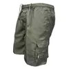 Été hommes poche Cargo Shorts décontractés hommes lâche armée pantalons courts en plein air homme tactique Gym Shorts taille élastique troncs XS-3XL