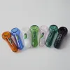 Flera klassificering Mini Glass Pipes Clear Tube 5 Color Ni Rökningshandtag Rör Rökrör Högkvalitativt oljebrännare Handrör RAM02