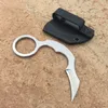 TheOne EDC Karambit-cuchillo con garra D2, hoja fija, bolsillo táctico, caza, pesca, supervivencia, multiherramientas, cuchillos de regalo, Z-2313 de regalo de Navidad