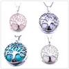 Pierre naturelle blanche Turuoise arbre de vie Druzy collier opale cristal rose arbre de vie collier pour femmes bijoux