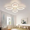 Gleam New Acrylique Moderne Led plafond Lustre lumières Pour Salon Chambre Maison Dec lampara de techo led moderna Luminaire