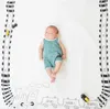 Couverture de bébé nouveau-né Couvertures de croissance mensuelle Photo Fond Tissu Nouveau-né Swaddle DIY Photographie Props 23 Designs en option DW4189
