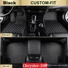 SCOT Car Floor Mats for Chrysler300 2012-2014 All Weather Carpets Custom Fits-Black Left-Hand-Driver-Model