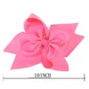 NEW CHEGADA 10 clipes Inch Large Grosgrain Ribbon Bow Meninas Grampos Big bowknot cabelo 10pcs 196 CORES DISPONÍVEIS /