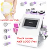Touchscreen 9 in 1 40k ultrasone cavitatie RF-vacuüm Photonmicro Huidige 160MW Laser Beauty Machine