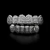 Mens Hip Hop Jewelry 14K Gold Plated Teeth Grillzs Set European and American Style Tooth Dental Grills