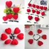 1 pz Belle forcine per capelli Red Heart forcine per capelli fermagli per capelli Ragazza carina per accessori da donna Decorazione Casual