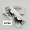 3D Mink Eyelashes 100% Real Mink Lashes 22-25mm Long Dramatic Thick False Lash Handmade Crisscross Eyelash Extensions Beauty Makeup 3 Series