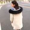 역할 수있는 디자인 겨울 소녀 다운 자켓 패션 어린이 워밍 다운 파카 코트 진짜 모피 키드 십대 겉옷 아우터웨어 -30degree211v