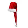 Natal Papai Noel Hat Super Longty Novelty Natal Ornamentos Decoração de festas de férias para crianças e adultos1