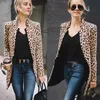 Kvinnor leopard sexig vinter varm jacka ny vind kappa cardigan leopard print lång kappa chaqueta mujer sh190920