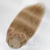 Vmae recht natuurlijk #27 120g 140 g 160 g 12 tot 26 inch dubbel getrokken maagdelijk haar paardenstaart strakke gat trekstring paardenstaart mensenhaar extensions