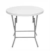 Hot sales!!! Wholesales 32inch Round Folding Table Outdoor Folding Utility Table White