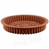 Kalp Yuvarlak Pastalar Çikolatalı Brownie Mousse Pişirme Kalıpları BakewareT2I5728 için pasta süsleme Kalıp 3D Silikon Kalıplar Pişirme Araçları