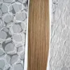 Brasilianska Virgin Hair 100g Remy Micro Pärlor Hårförlängningar i Nano Ring Länkar Mänskligt hår Rak 100 stycken