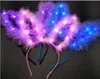 Świecące pióro Królik Uszy na głowę Luminous Headdress Celebration Party Supplies GB620