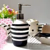 Squisito modello dipinto a mano in stile 4 pezzi distributore portaspazzolino accessori bagno set quattro set di ceramica combinati1