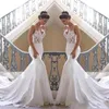 Nuovi cinturini a buon mercato spaghetti Boho Beach Mermaid Wedding Dresses Appliques in pizzo APPLICATI