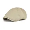 VOBOOM Coton Ivy Flat Cap Bérets Printemps Été Hommes Femmes Solid Casual Driver Cooker Rétro Homme Femme Boina 063 Y200110